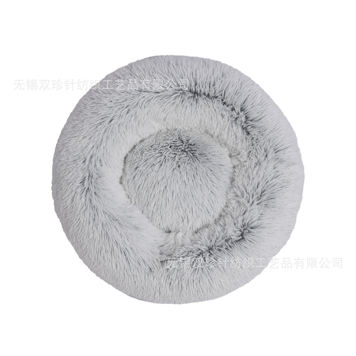 Round Luxury Plush dog bed