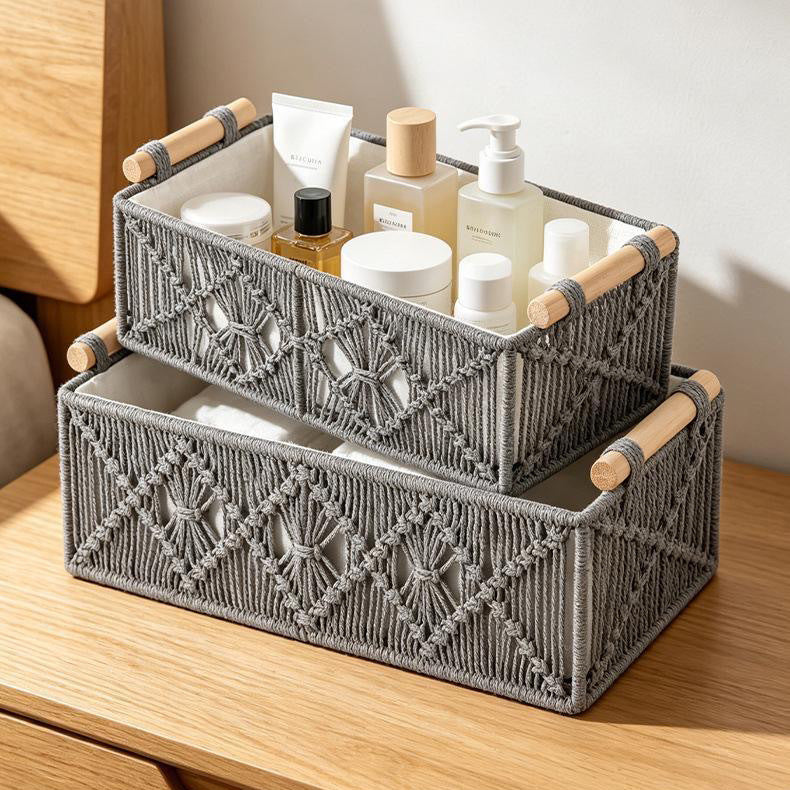 Handcrafted Macrame Storage Basket