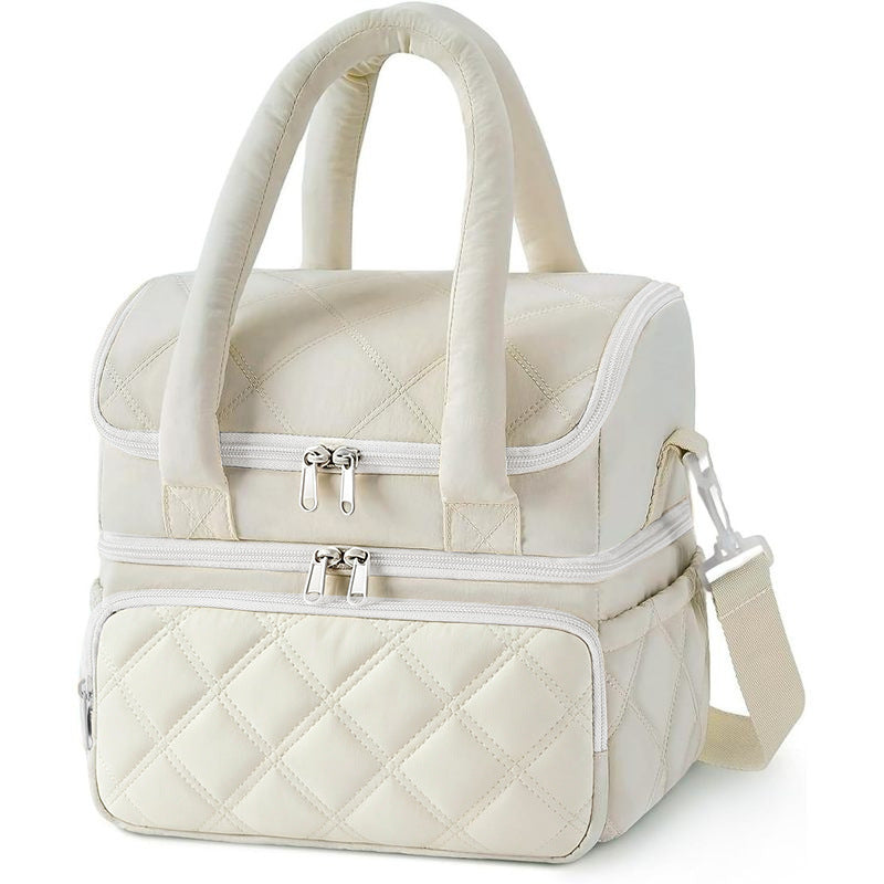 Stylish Quilted Insulated Lunch Tote Kalsten