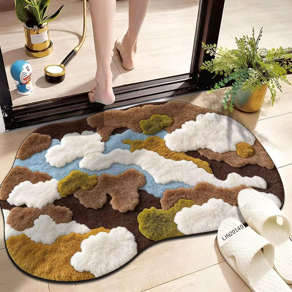 Artistic floor rug