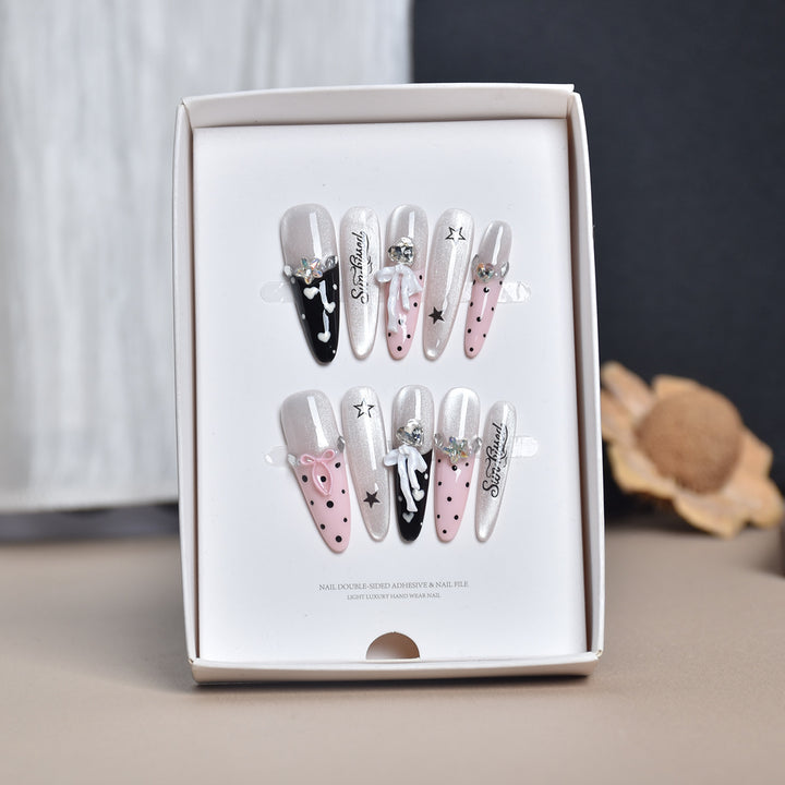 Glamorous Decorative Press-On Nail Art Kalsten