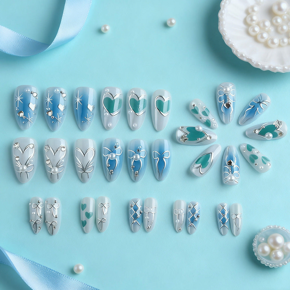 Artistic Crystal-Embellished Nail Art Set Kalsten