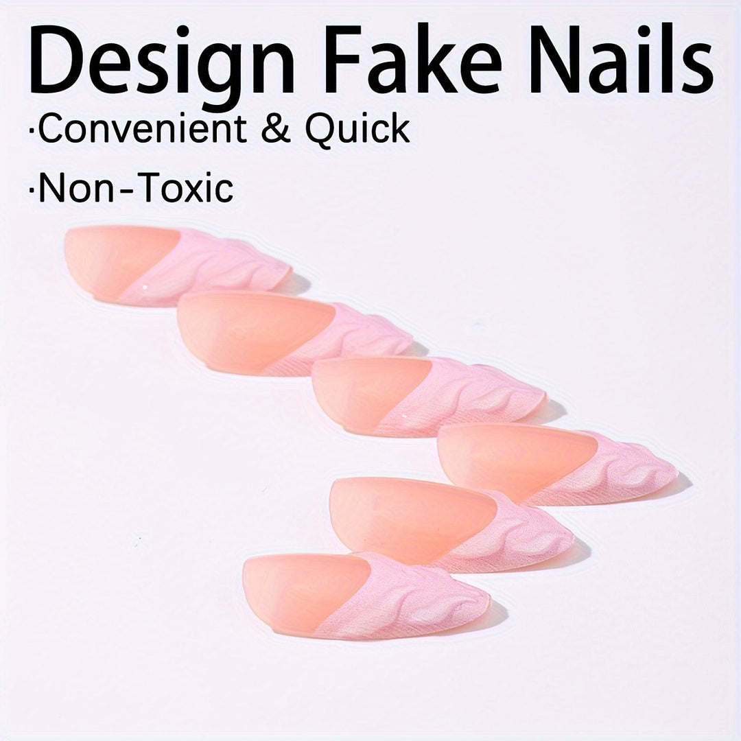Artificial nail set with elegant tips and filigree design Kalsten