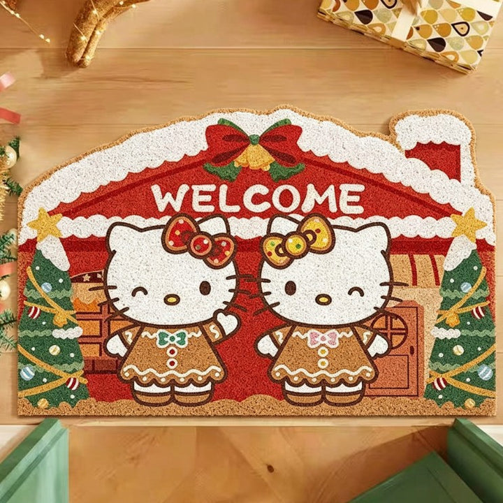 Whimsical Holiday Themed Doormat Kalsten