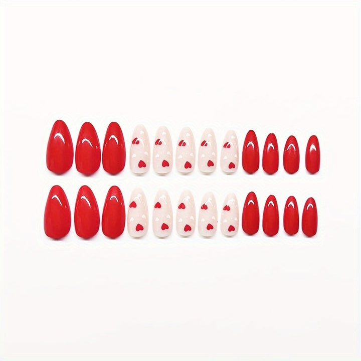 Romantic Heart Nail Art Kalsten