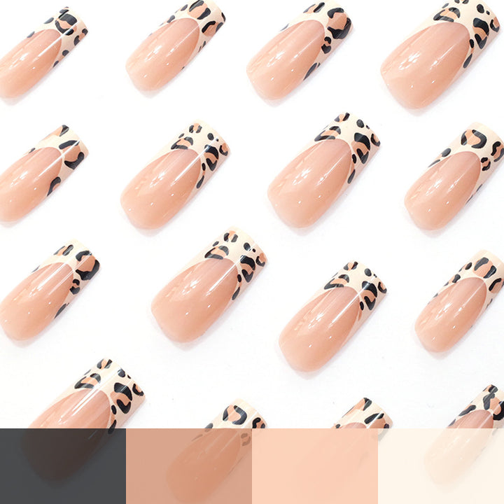 Stylish Leopard Print Acrylic Nail Extensions Kalsten
