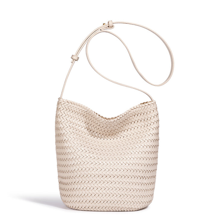 Handwoven Leather Bucket Bag Kalsten