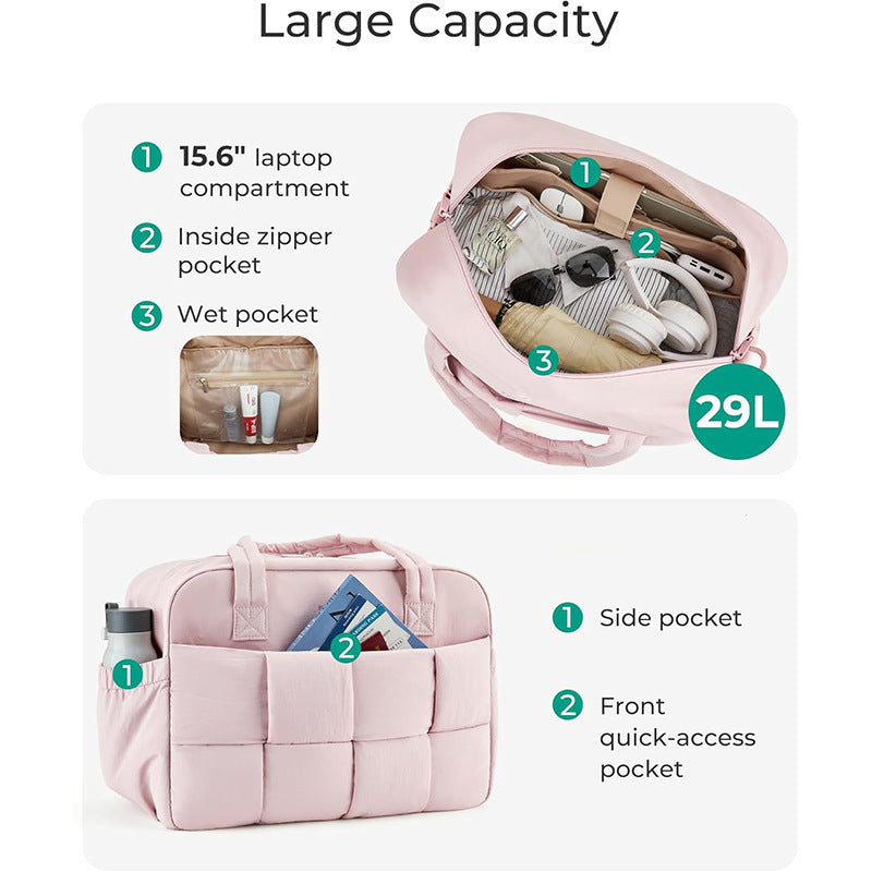 Multifunctional Travel Bag with Padded Interior and Removable Shoulder Straps Kalsten