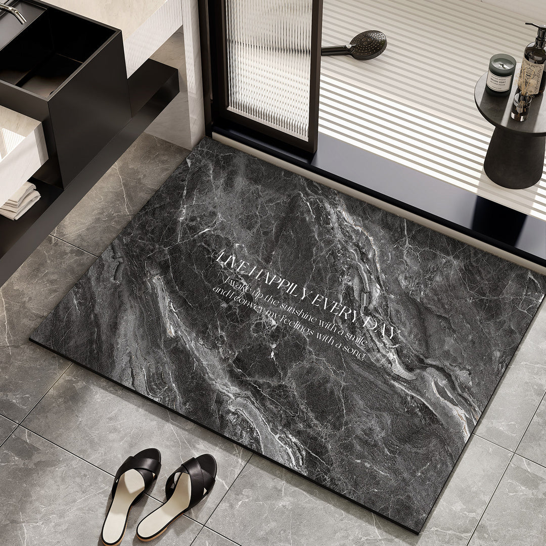 Inspirational Marble Bath Mat Kalsten