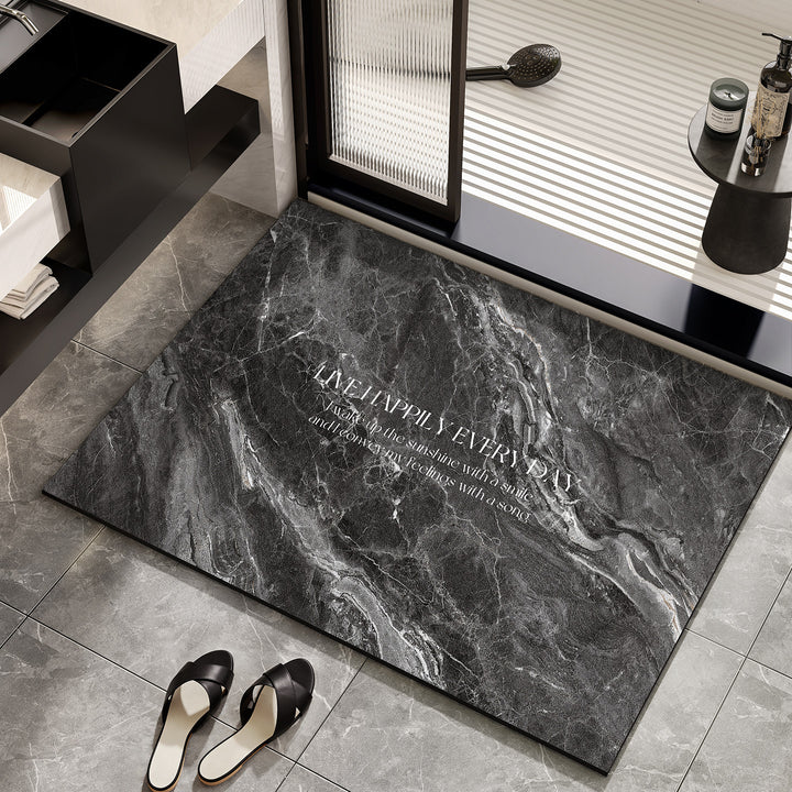 Inspirational Marble Bath Mat Kalsten