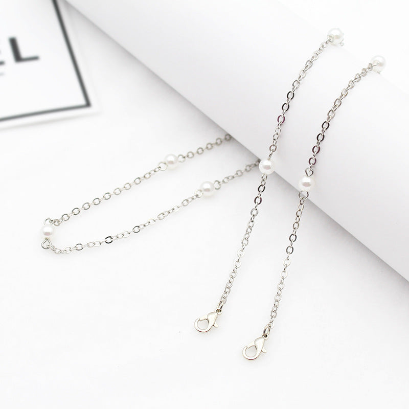 Elegant Pearl-Linked Eyewear Chain Kalsten
