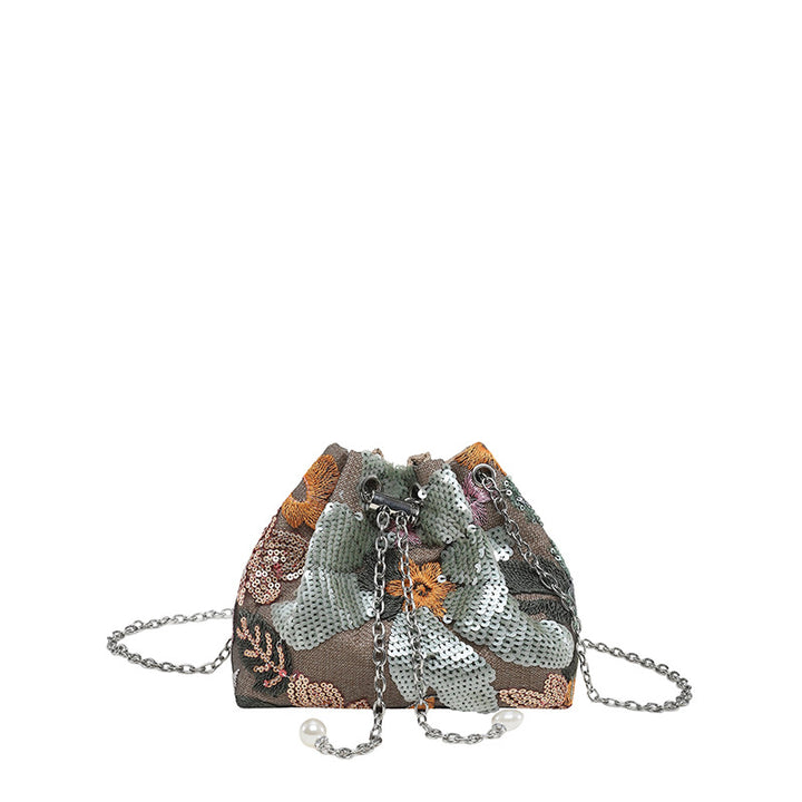 WoStylish Sequin Drawstring Clutch Purse Kalsten