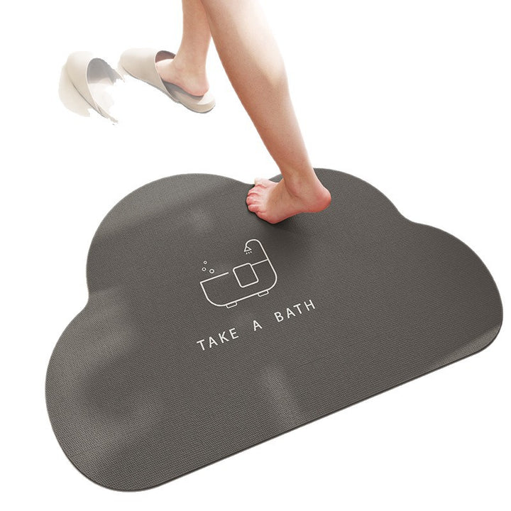 Soft Textured Cloud-Shaped Bath Mat Kalsten