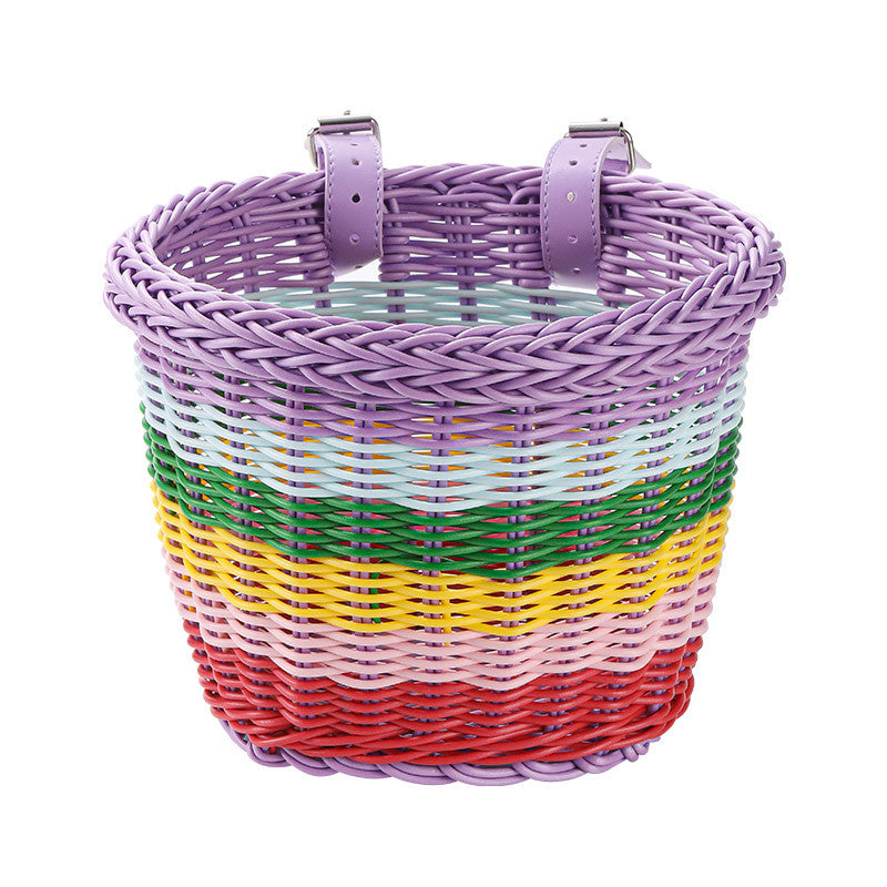 Women Handmade Basket with Colorful Design Kalsten