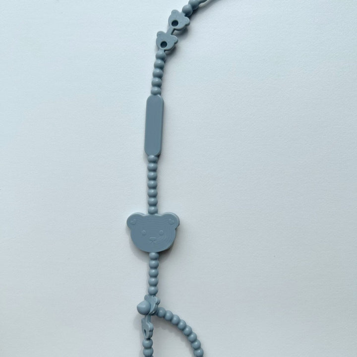 Multi-Purpose Beaded Safety Cord with Teddy Snap and Quick-Release Clip