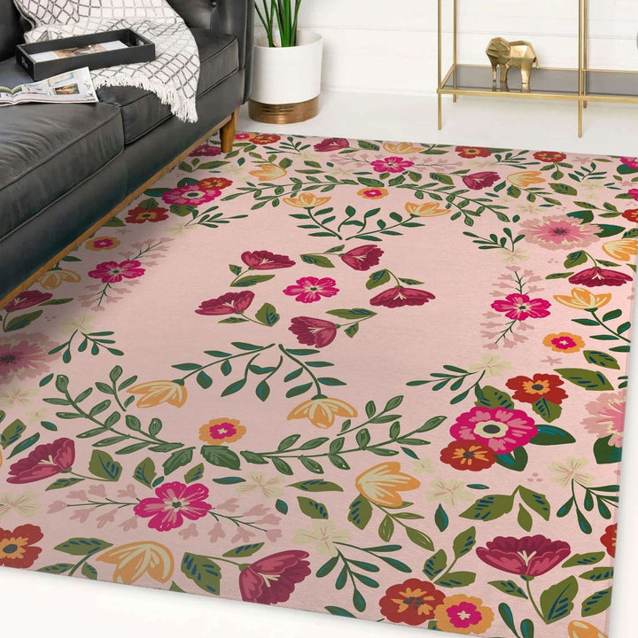 Floral Patterned Area Rug Kalsten
