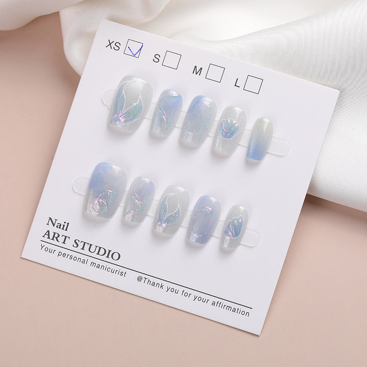 Iridescent Nail Art Press-On Collection Kalsten