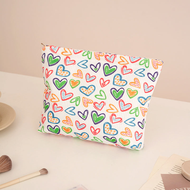 Playful Bow-Patterned Makeup Pouch Kalsten