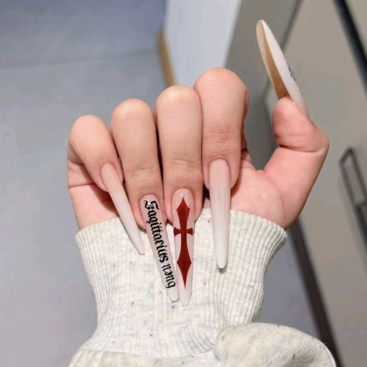 Glossy Acrylic Nail Extensions Kalsten