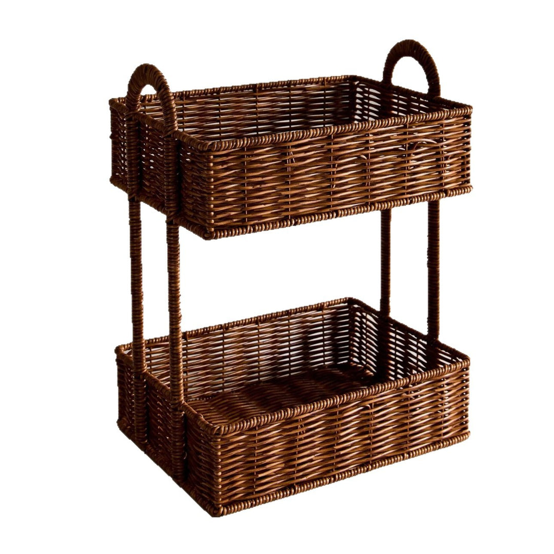 Bathroom shelf entirely made of rattan Kalsten