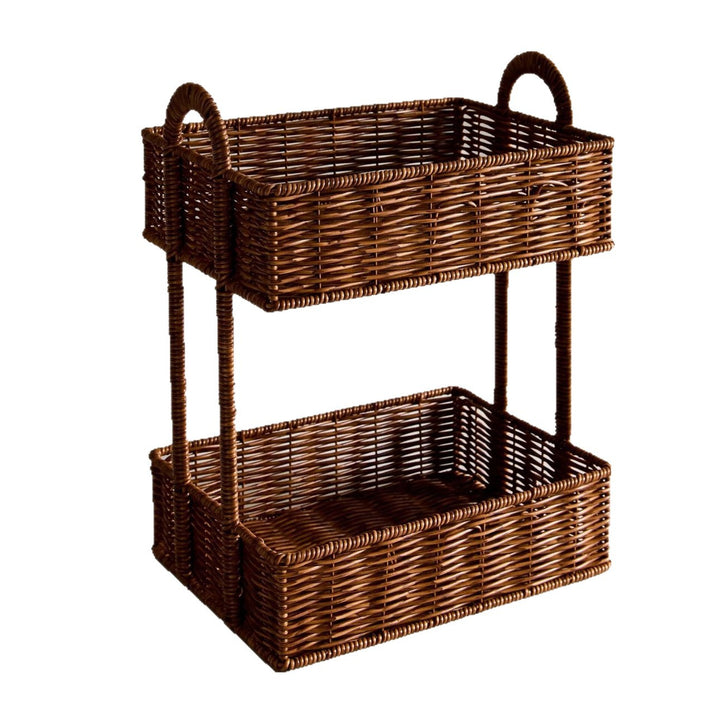 Bathroom shelf entirely made of rattan Kalsten
