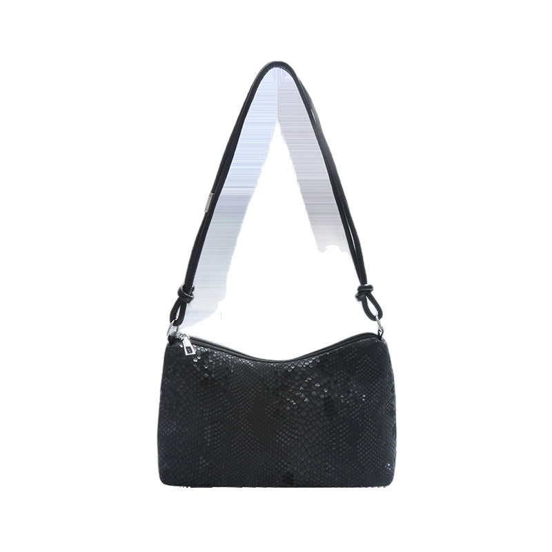 Snake-Print Evening Handbag