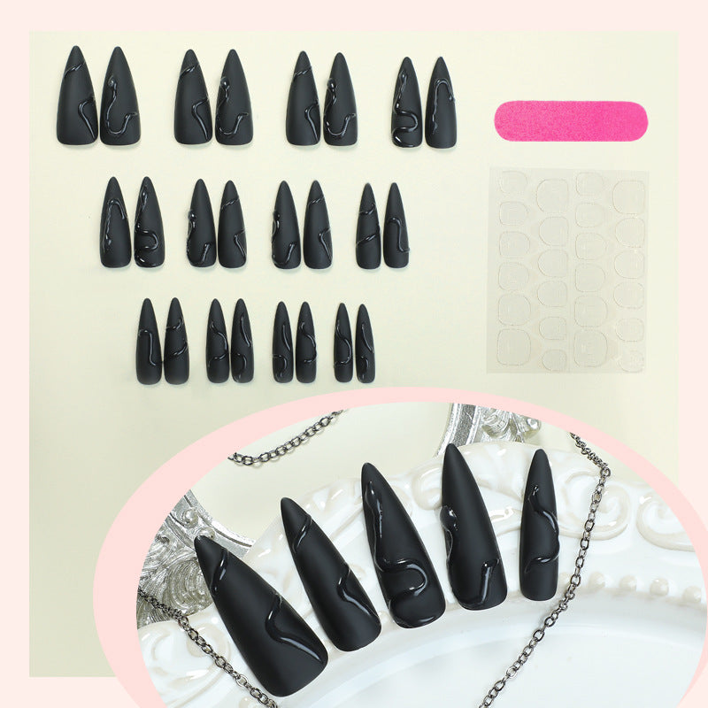 Artistic Stiletto Nail Design kalsten