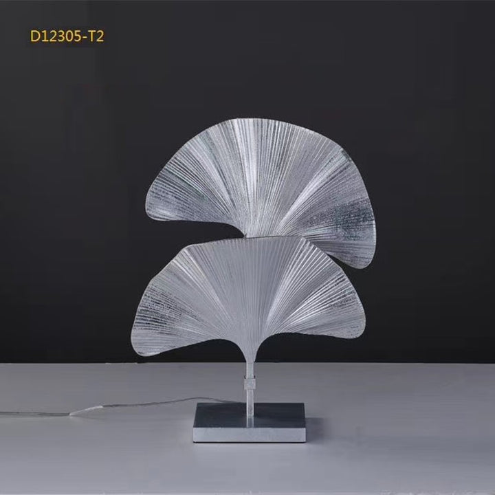 Artistic Table Lamp with Ginkgo Leaf Design