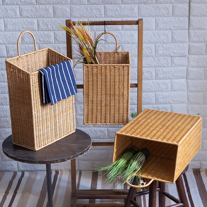 Handwoven Rectangular Storage Hamper Kalsten