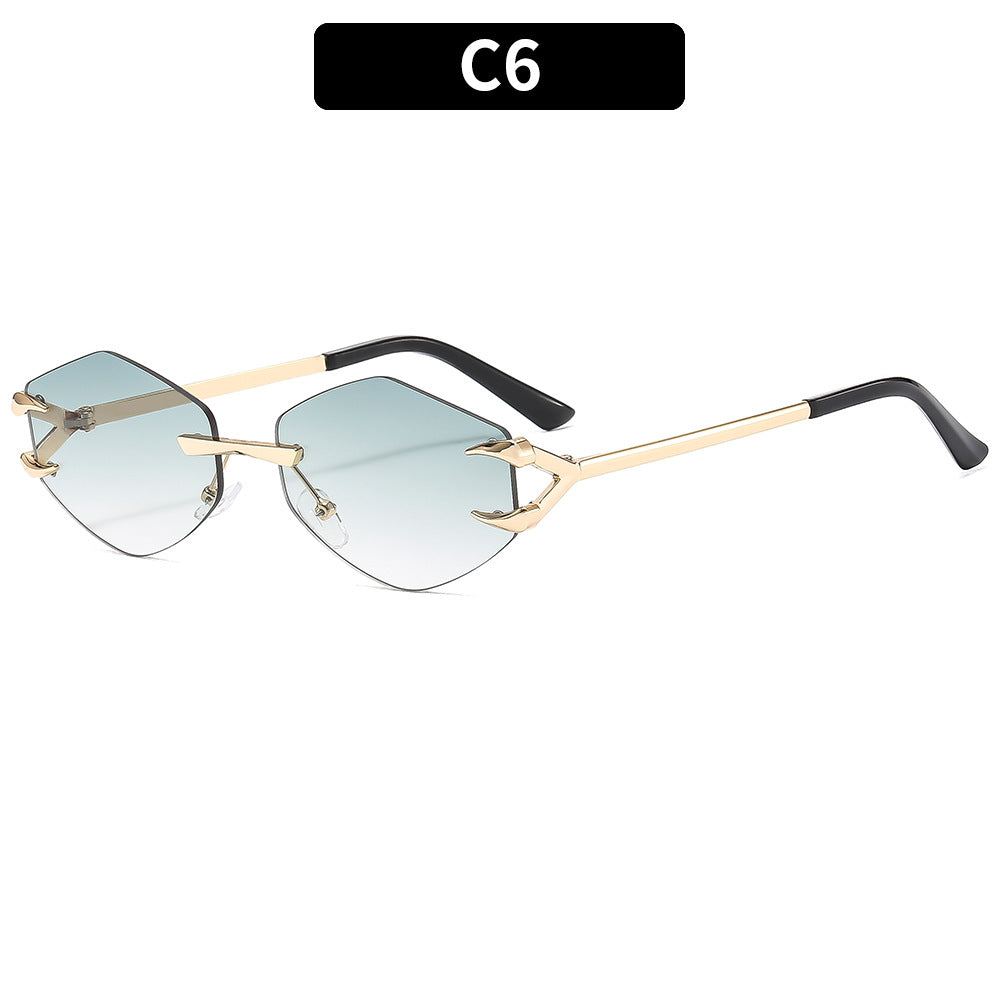 High-Style Angular Shield Sunglasses