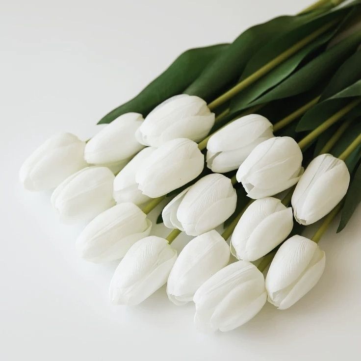 Realistic Artificial Tulip Flower Bouquet