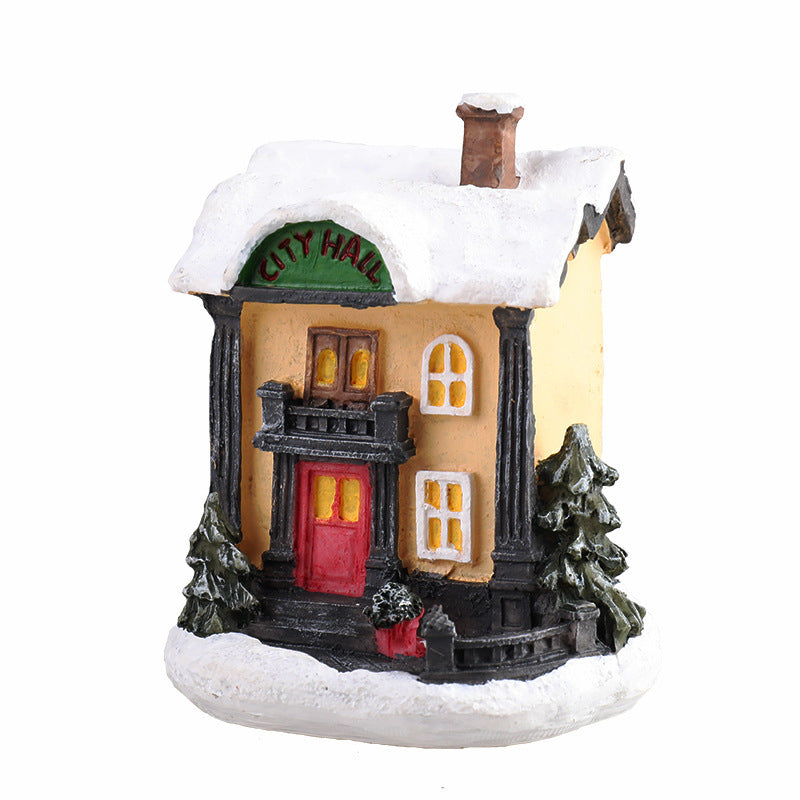 Decorative Christmas Toy House Figure