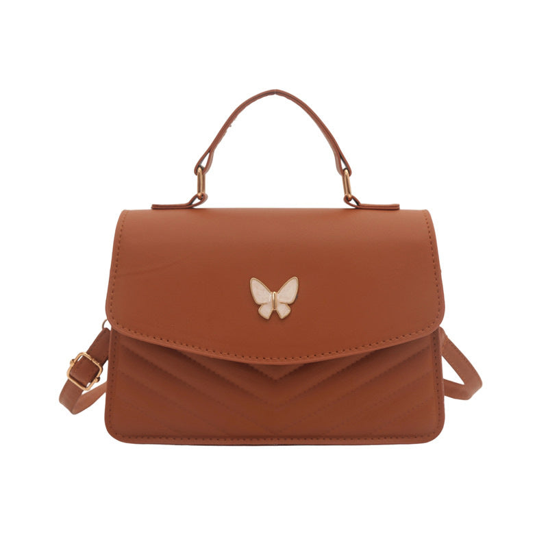WoElegant Quilted Leather Satchel Bag Kalsten