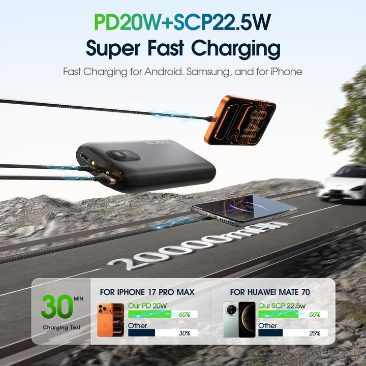 Portable power bank with integrated wireless charging function Kalsten