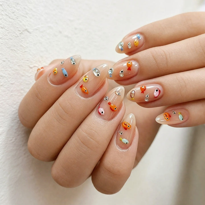 Nail art set with creative animal and fish motifs Kalsten