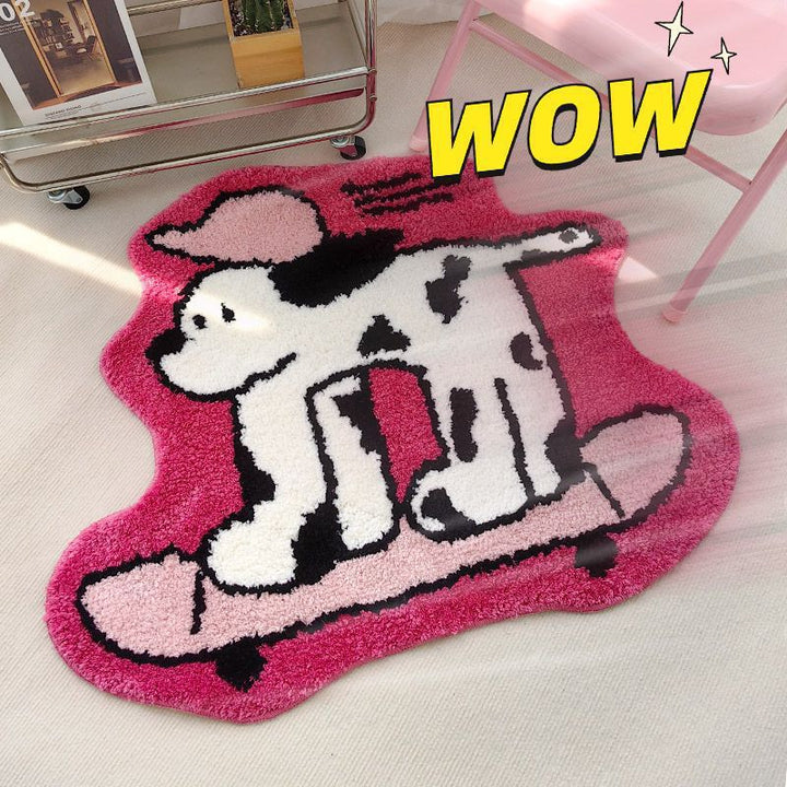 Elephant Theme Plush Rug