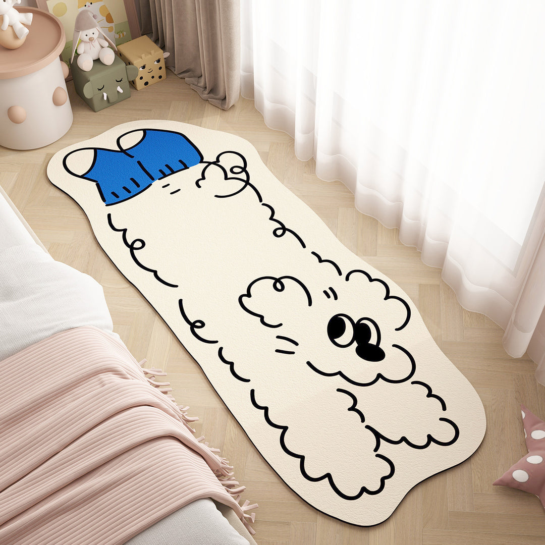 Cheerful Cartoon-Themed Area Rug