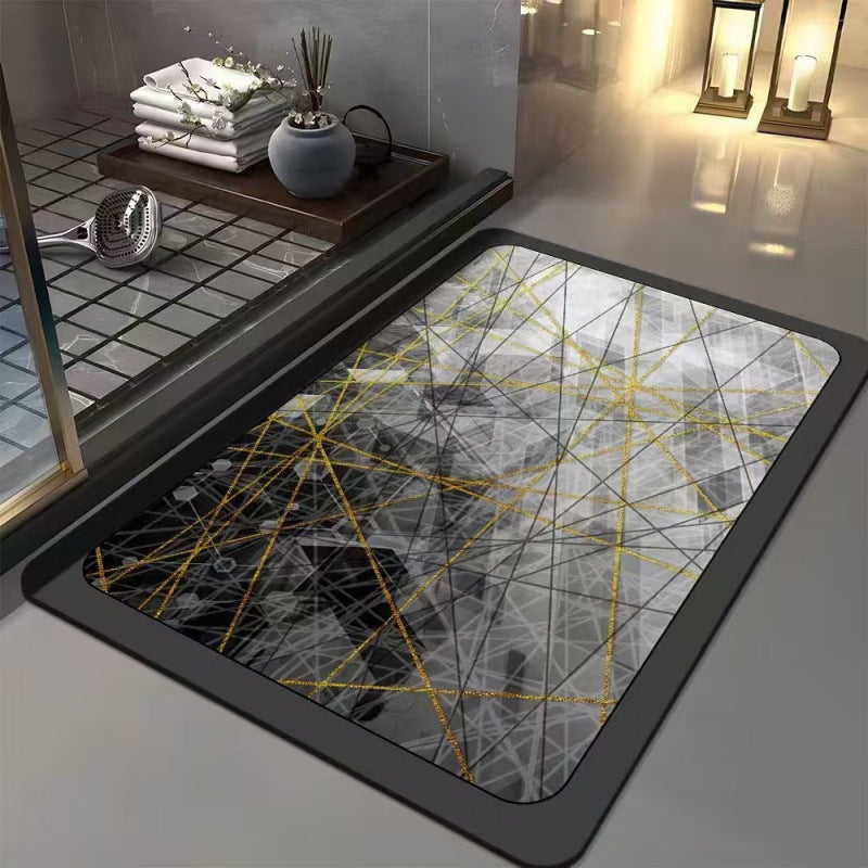 Abstract Geometric Design Bath Mat