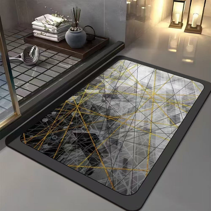 Abstract Geometric Design Bath Mat