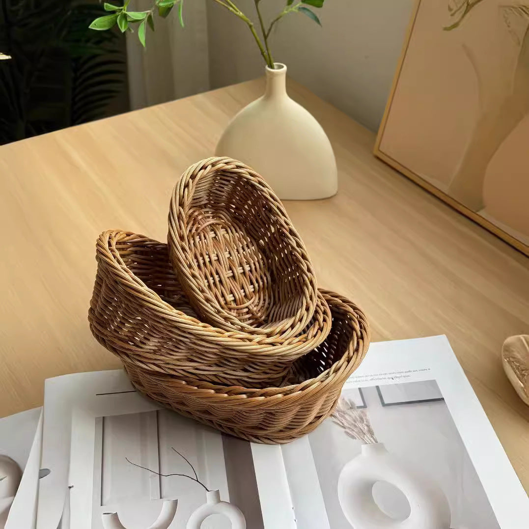 Decorative Woven Serving Basket Kalsten