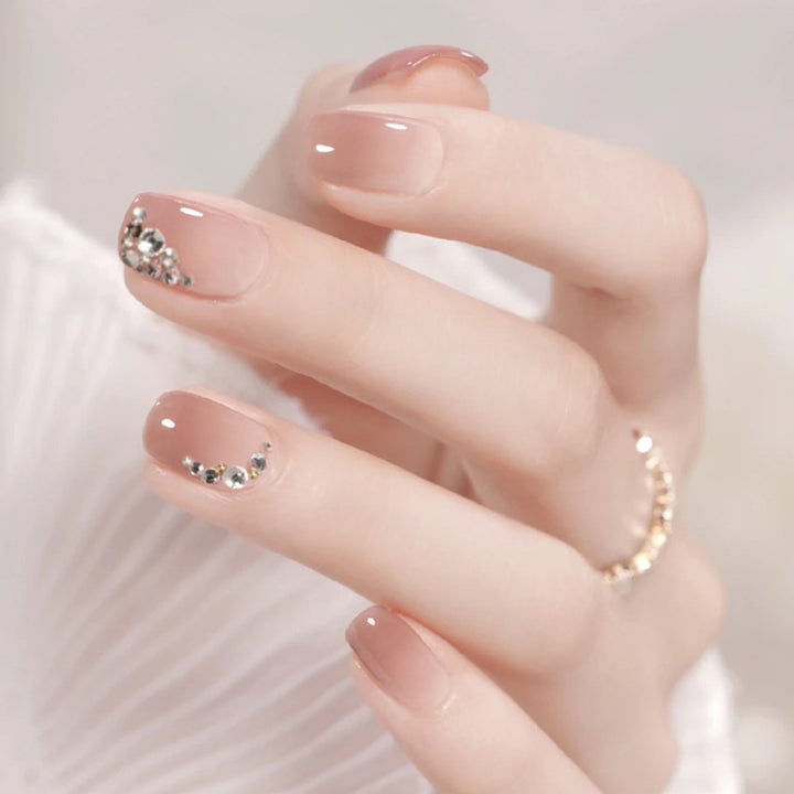 Elegant Rhinestone-Designed Press-On Nail Tips Kalsten