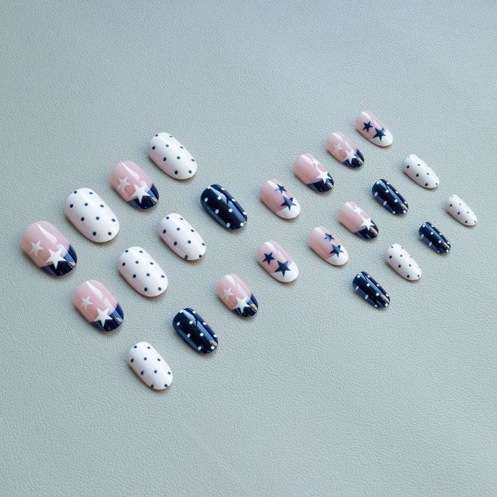 Artistic Star and Polka Dot Nail Art Kit