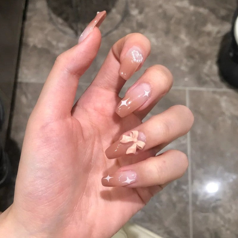 Elegant Decorative Press-On Nail Set