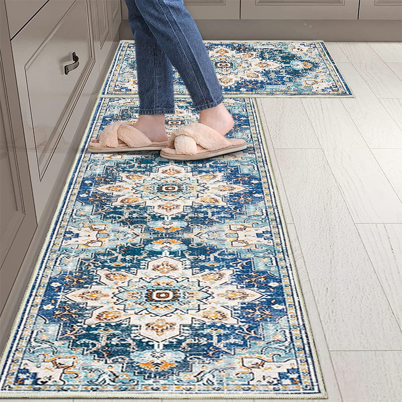 Vintage Floral Pattern Area Mat Set Kalsten