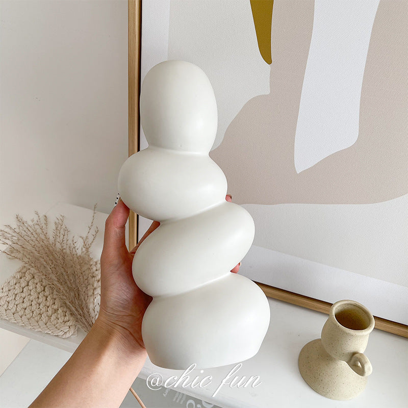Stacked Abstract Ceramic Vase