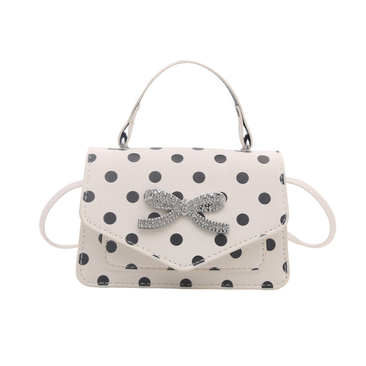 WoElegant Polka Dot Handheld Satchel Bag Kalsten