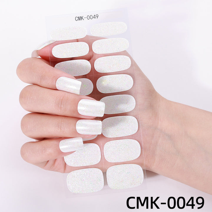 Glitter Finish Nail Wraps