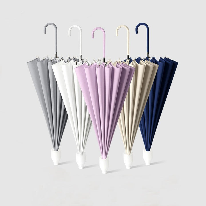 Ladies elegant automatic folding umbrella with ergonomic design and wind-resistant construction Kalsten