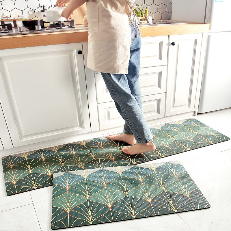 Floral Patterned Kitchen Comfort Mat