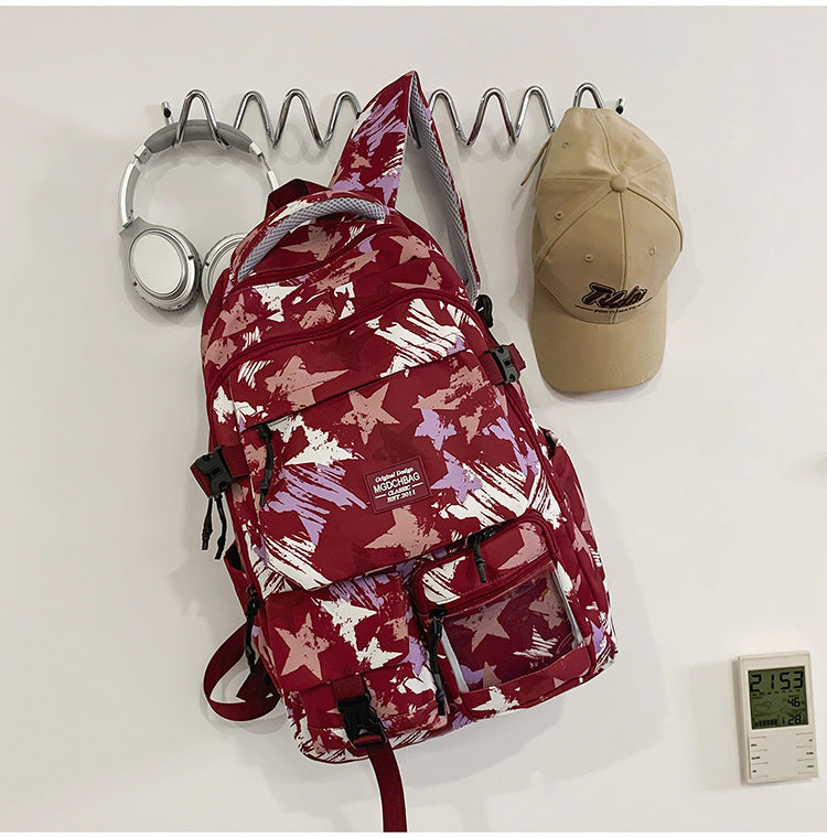 Versatile Star Patterned Backpack Kalsten